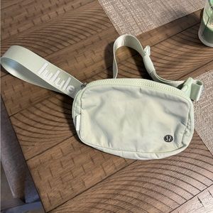 Lululemon mint green belt bag